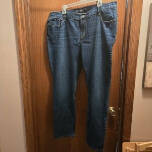 Old Navy Dark Blue Straight Leg Jeans